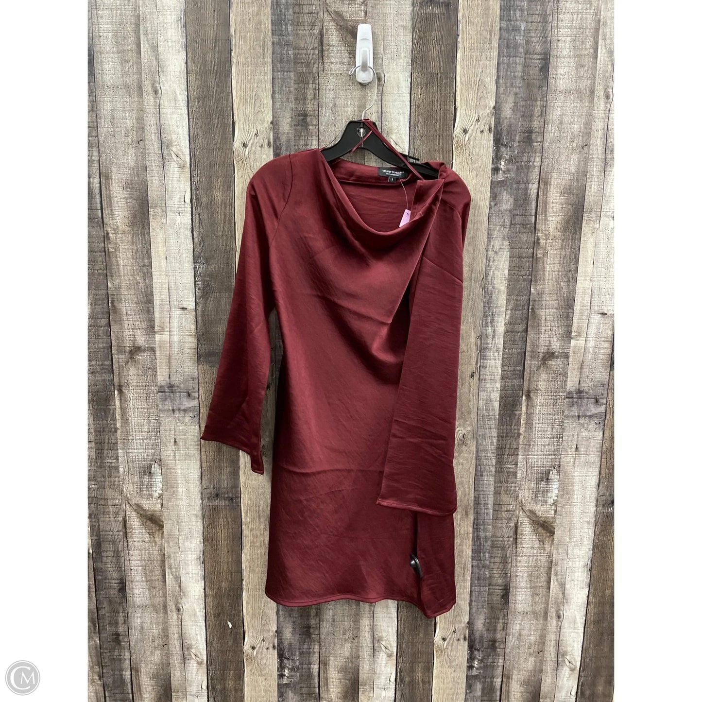 Dress Casual Midi By Velvet Heart In Maroon, Size: S