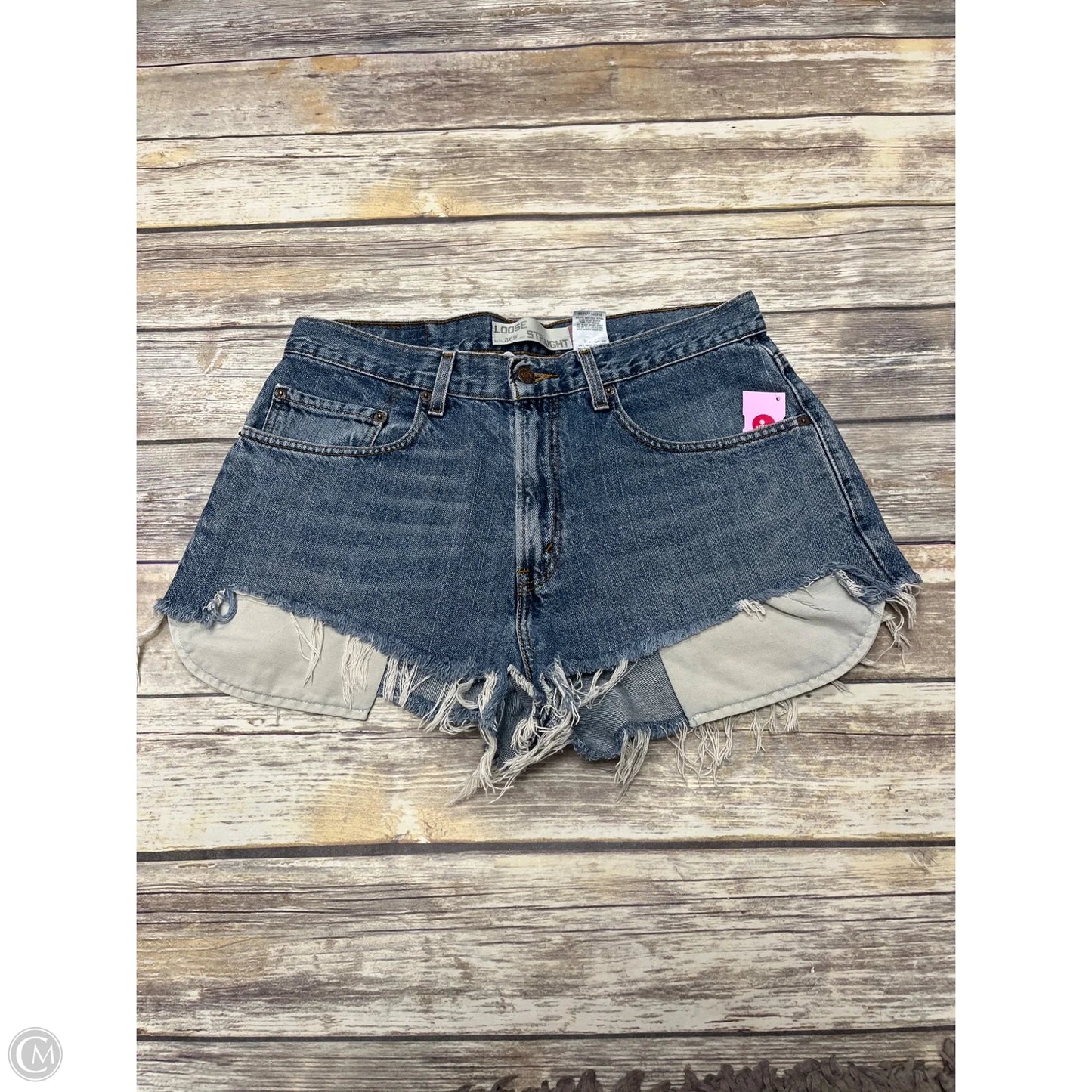 Shorts By Levis In Blue Denim, Size: 14