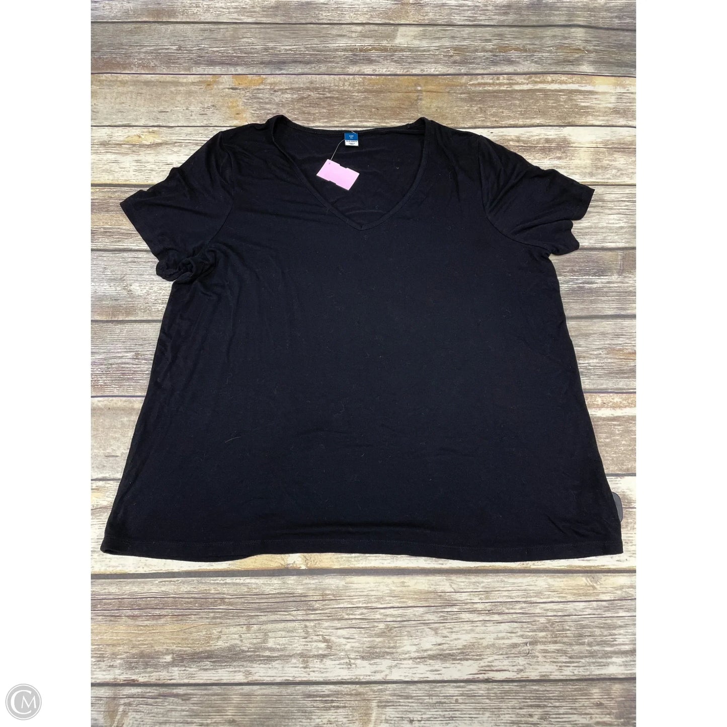 Top Short Sleeve By Old Navy In Black, Size: Xl