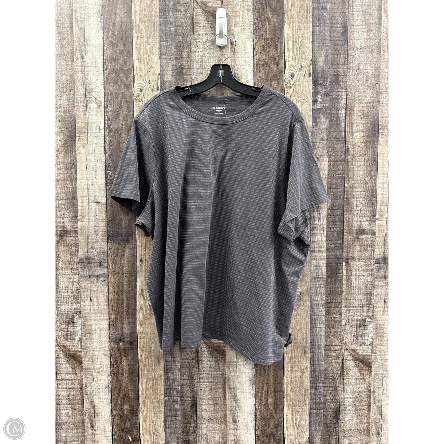 Top Short Sleeve By Old Navy In Grey, Size: 3x