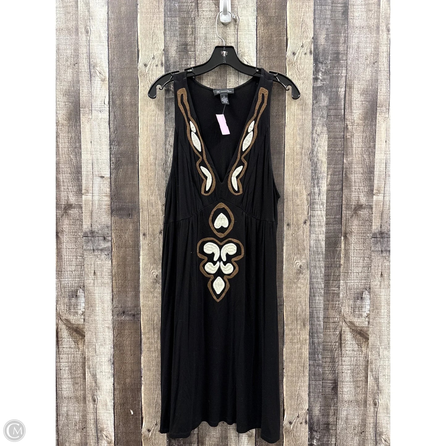 Dress Casual Midi By Inc In Black, Size: Xl
