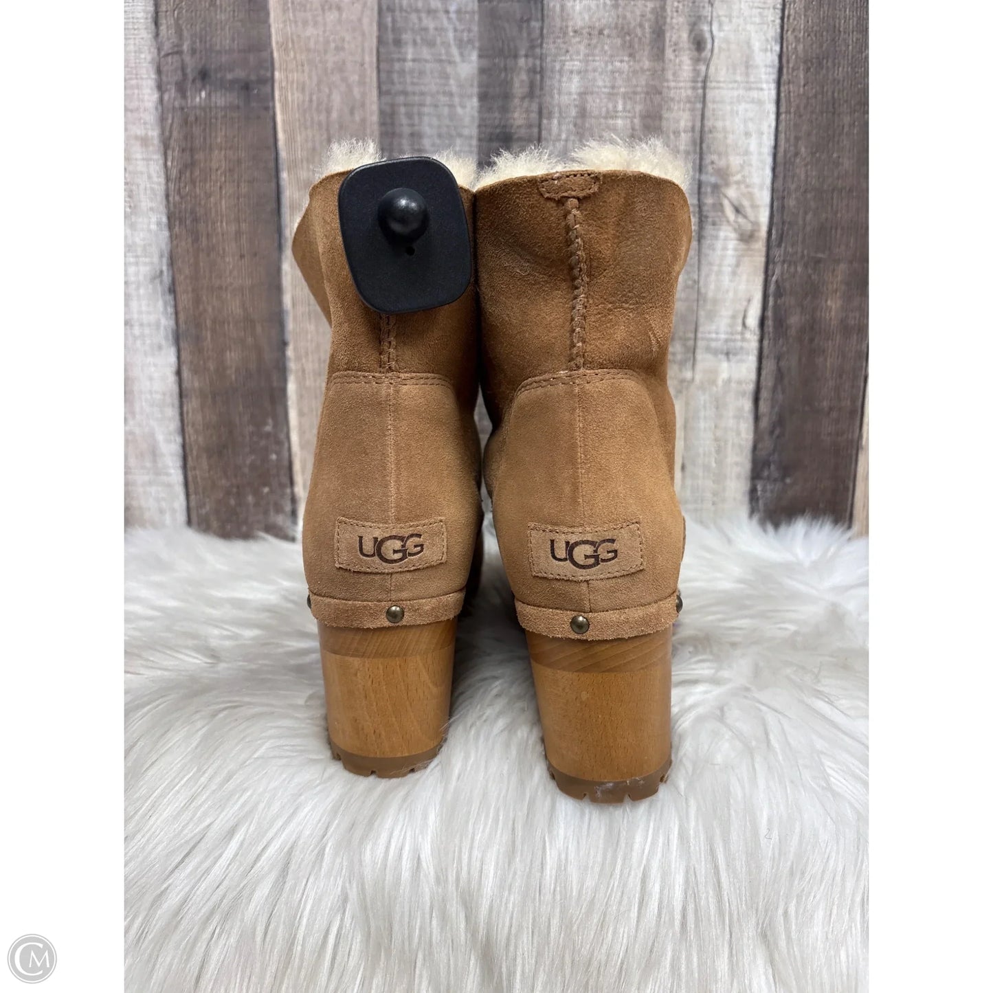 Boots Designer By Ugg In Brown, Size: 11