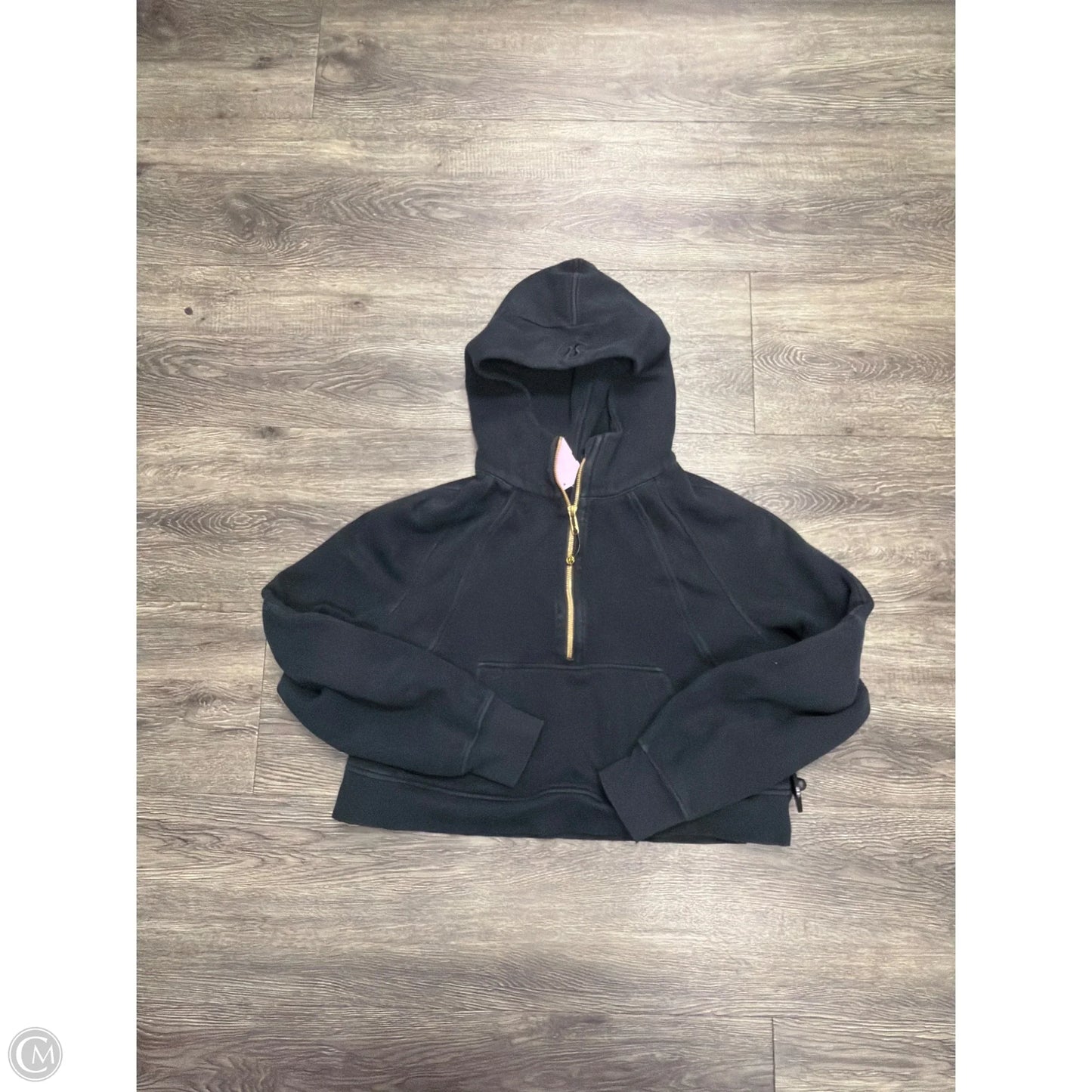 Athletic Sweatshirt Hoodie By Lululemon In Black, Size: Xs