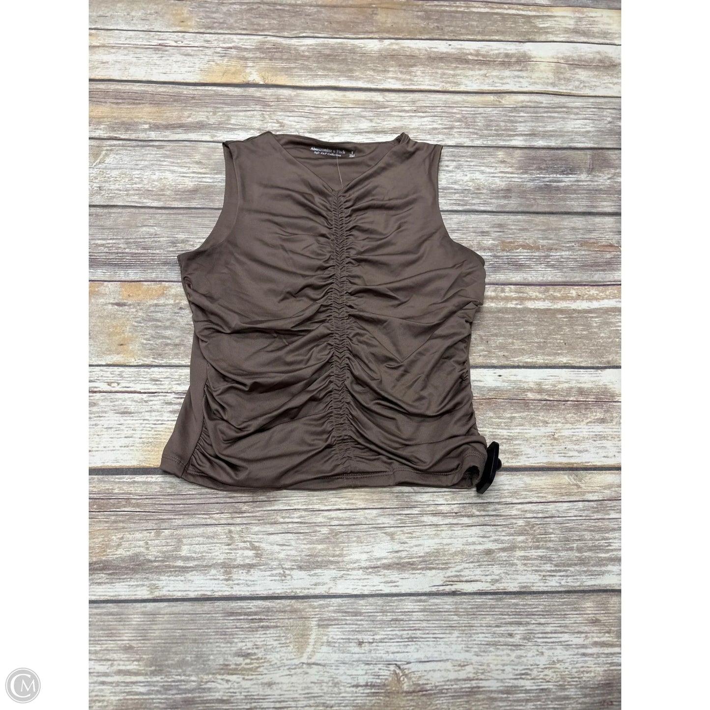 Top Sleeveless By Abercrombie And Fitch In Brown, Size: S