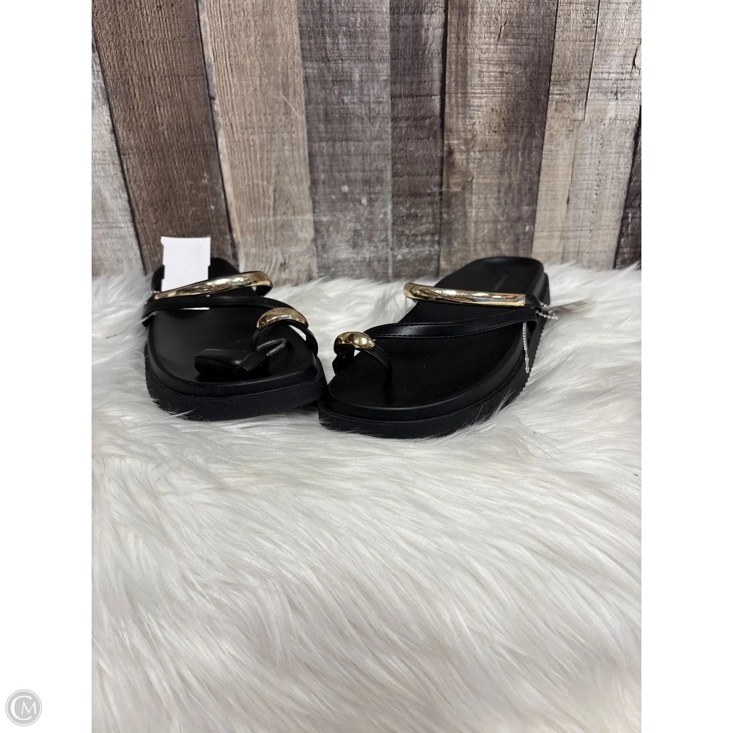 Sandals Flats By Madden Girl In Black, Size: 7.5