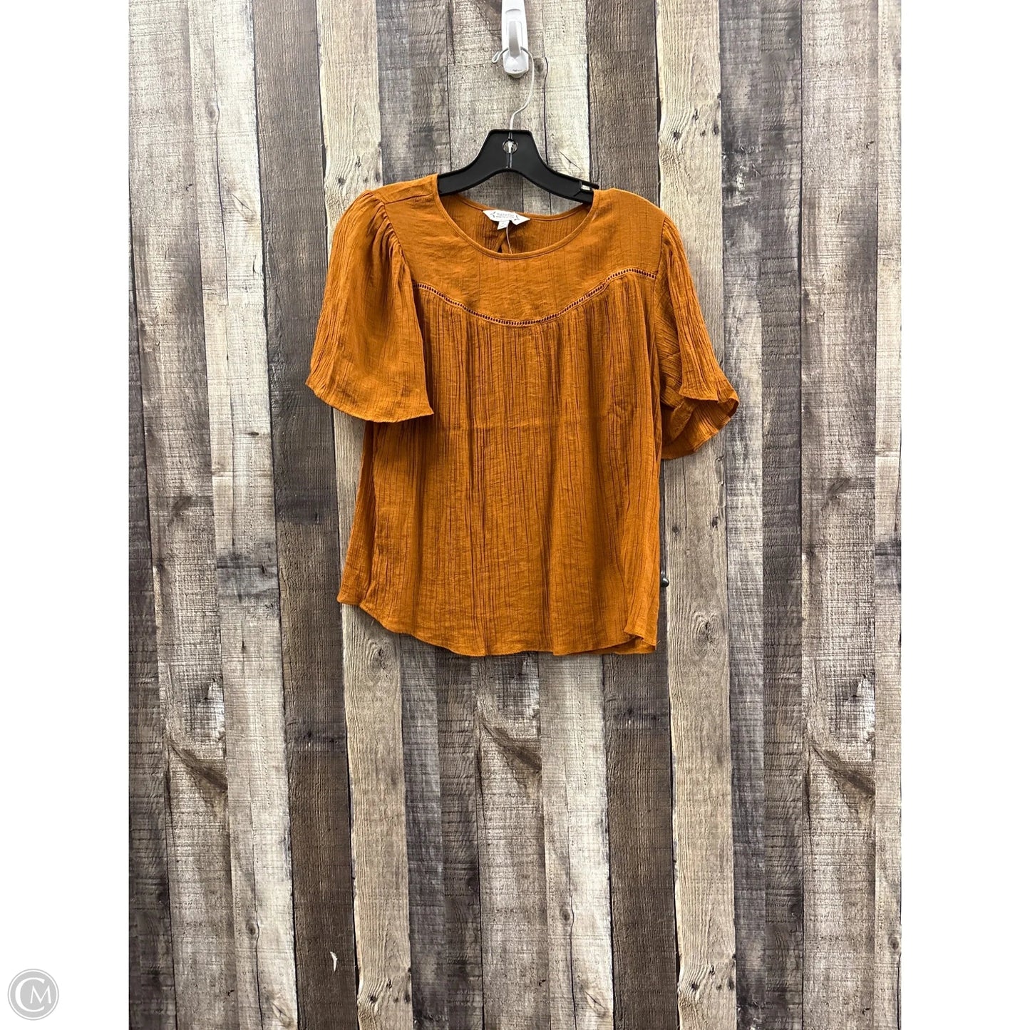 Top Short Sleeve By Nanette By Nanette Lepore In Bronze, Size: S