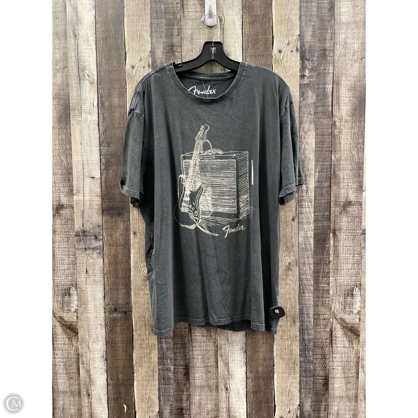 Top Short Sleeve By Lucky Brand In Grey, Size: Xxl