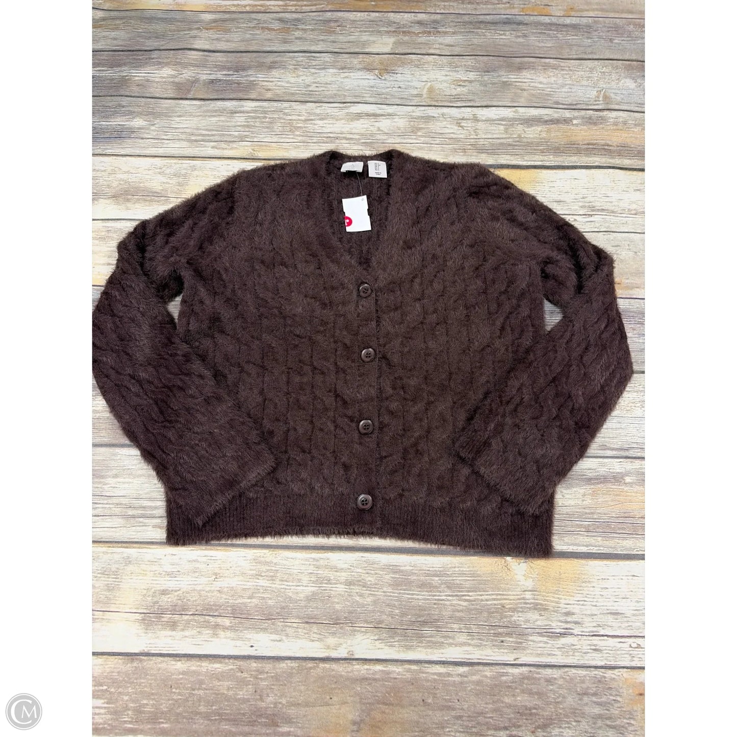 Sweater Cardigan By Joie In Brown, Size: S