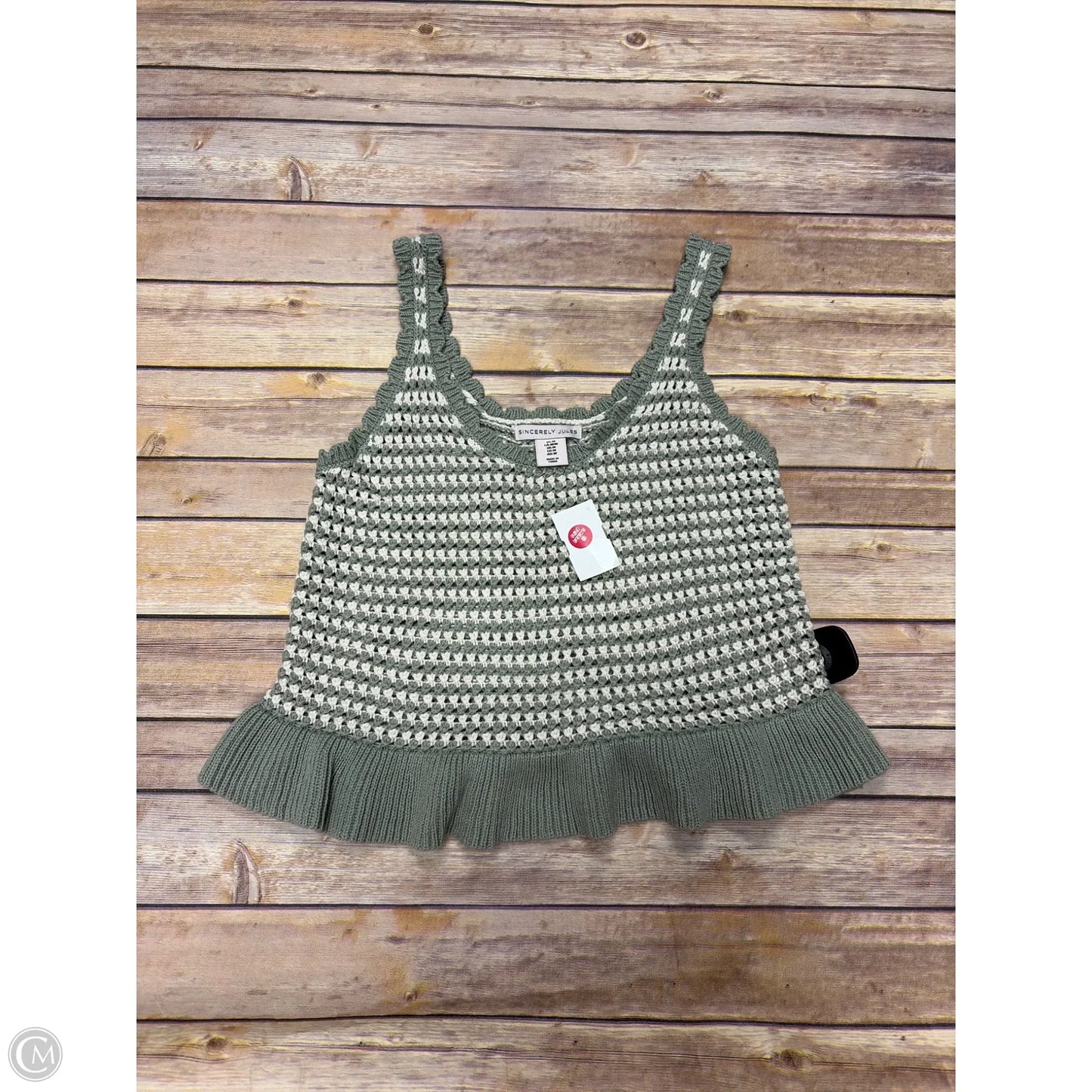 Top Sleeveless By Sincerely Jules In Green, Size: M
