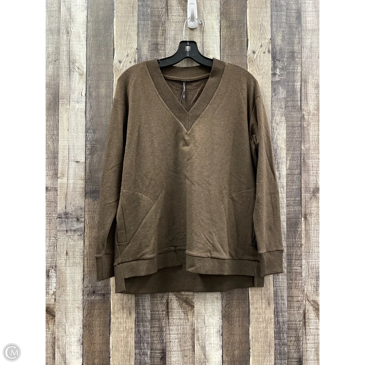 Sweater By Cme In Brown, Size: Xs