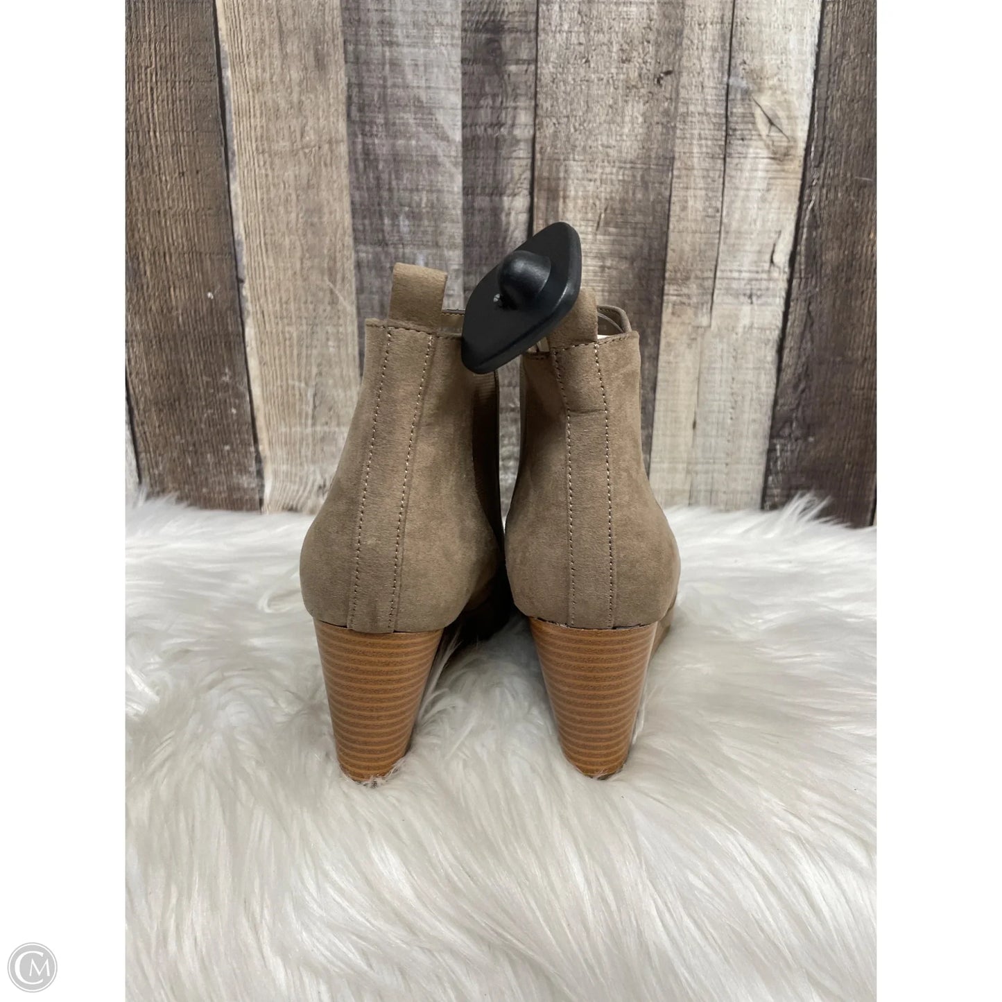 Boots Ankle Heels By Ana In Brown, Size: 6