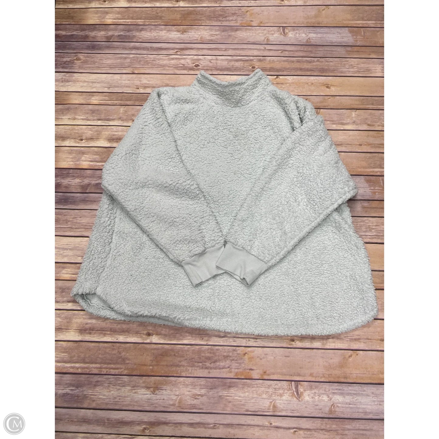 Jacket Fleece By Ana In Green, Size: 3x