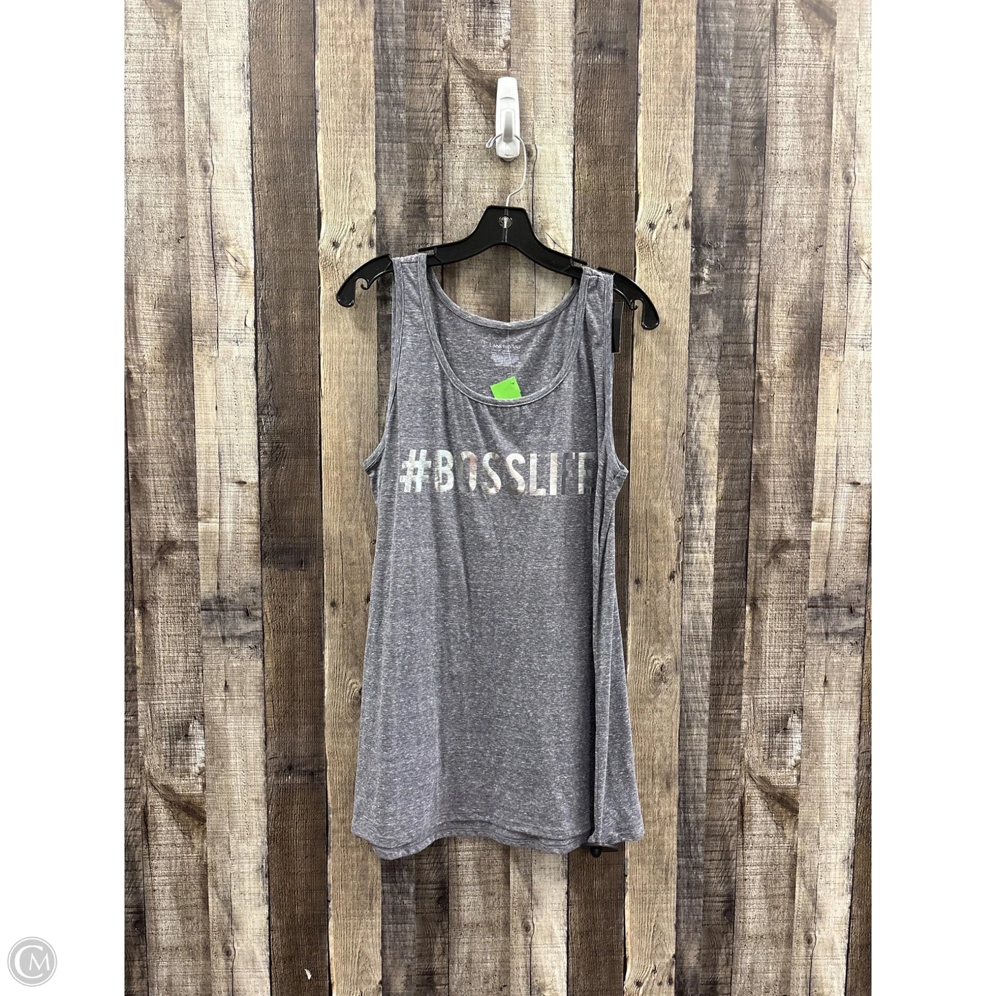 Top Sleeveless Basic By Lane Bryant In Grey, Size: Xl