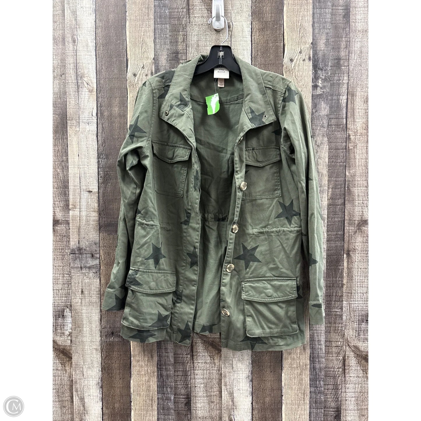 Jacket Utility By Knox Rose In Green, Size: S