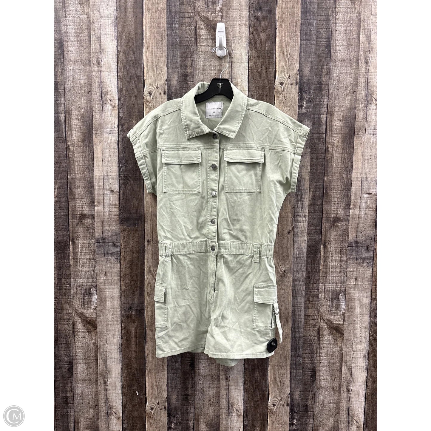 Romper By Celebrity Pink In Green, Size: M