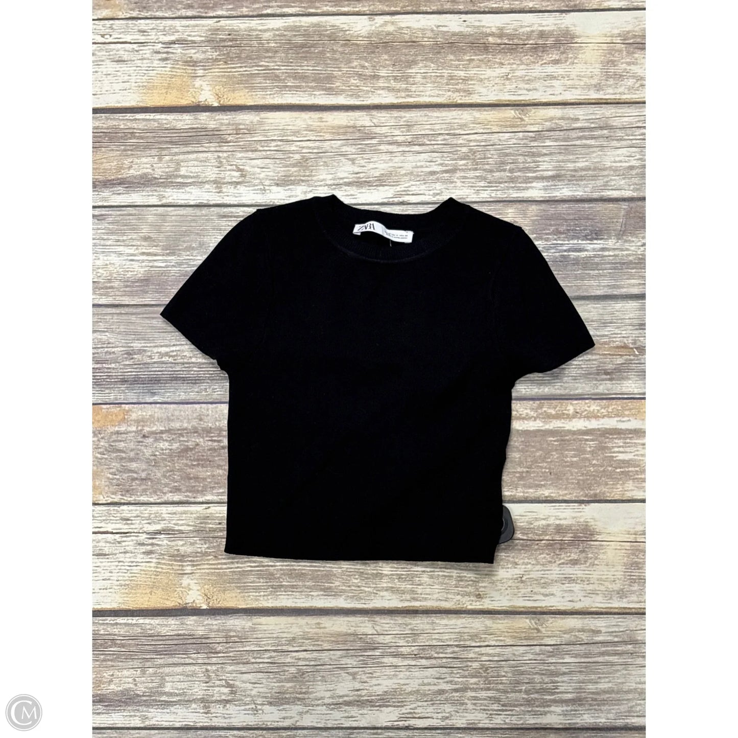 Top Short Sleeve By Zara In Ombre Print, Size: M