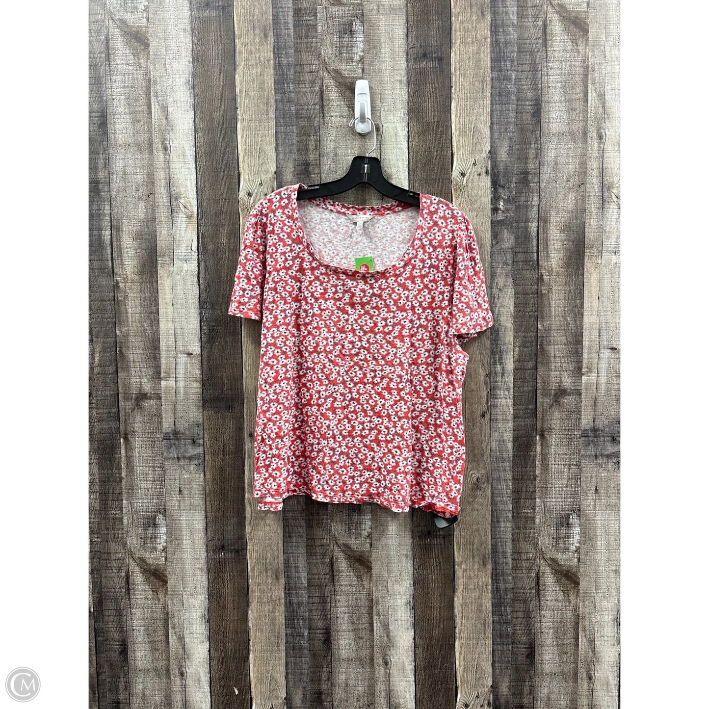 Top Short Sleeve Basic By Lucky Brand In Red, Size: Xl