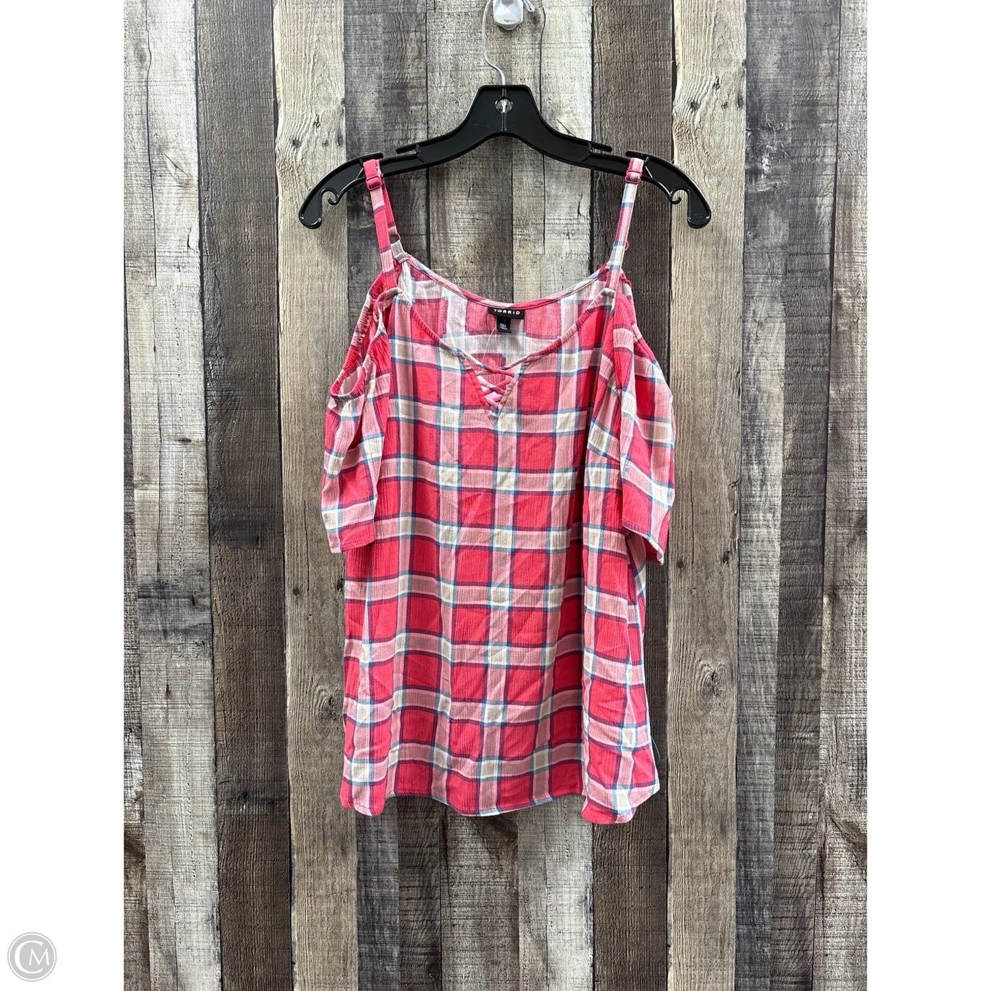 Top Short Sleeve By Torrid In Pink, Size: M