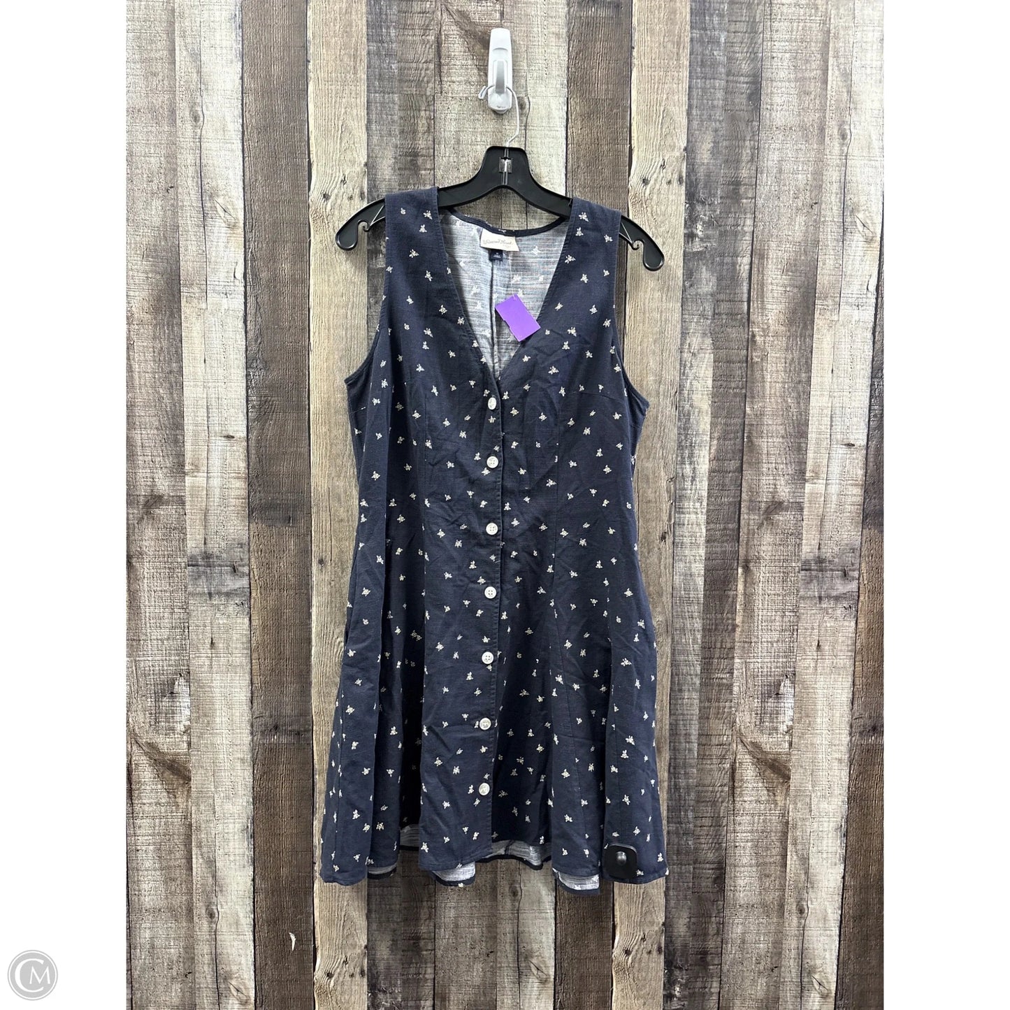 Dress Casual Midi By Universal Thread In Blue, Size: M