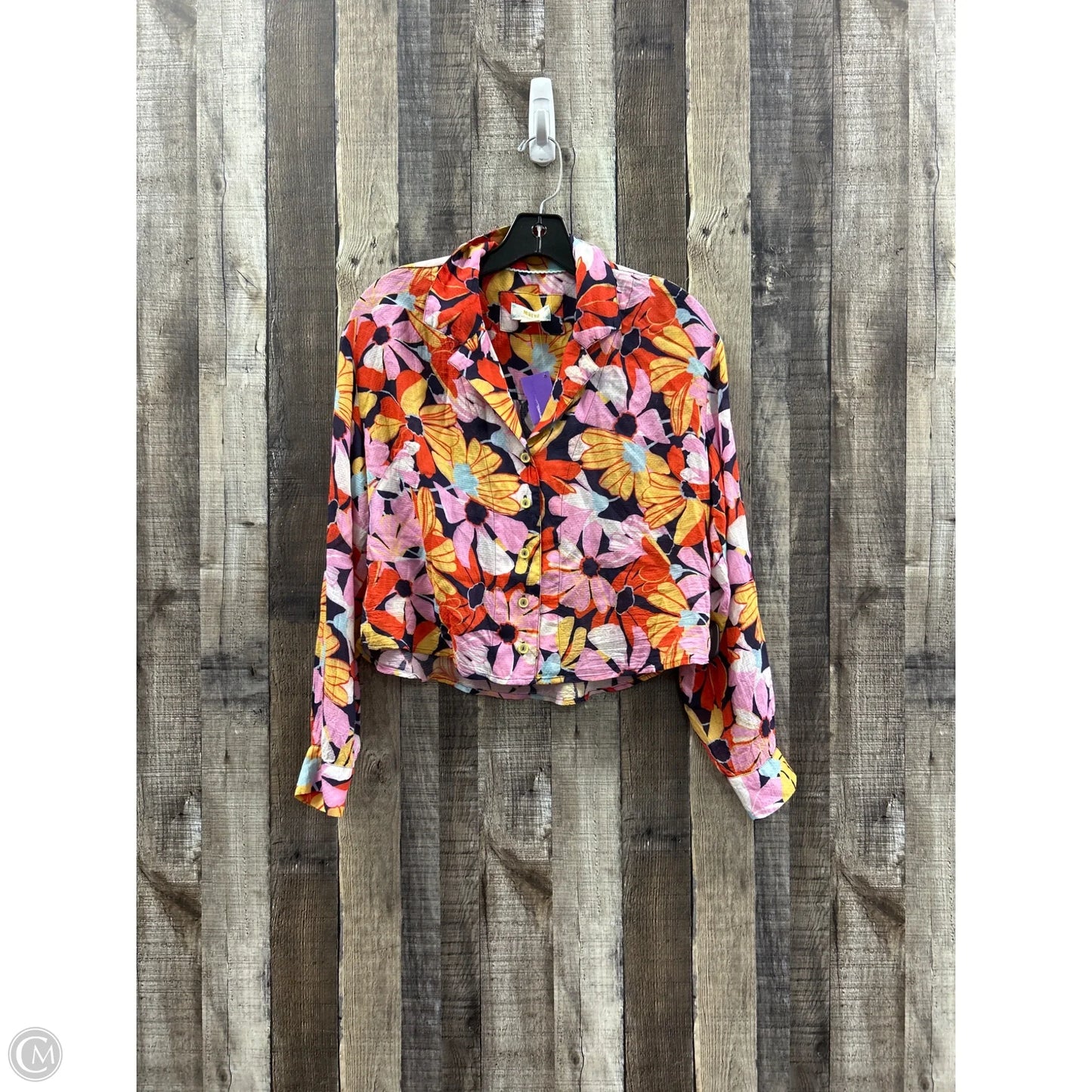 Top Long Sleeve By Maeve In Floral Print, Size: Xs