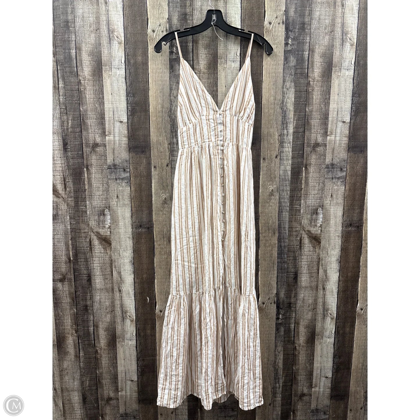 Dress Casual Maxi By Abercrombie And Fitch In Striped Pattern, Size: S