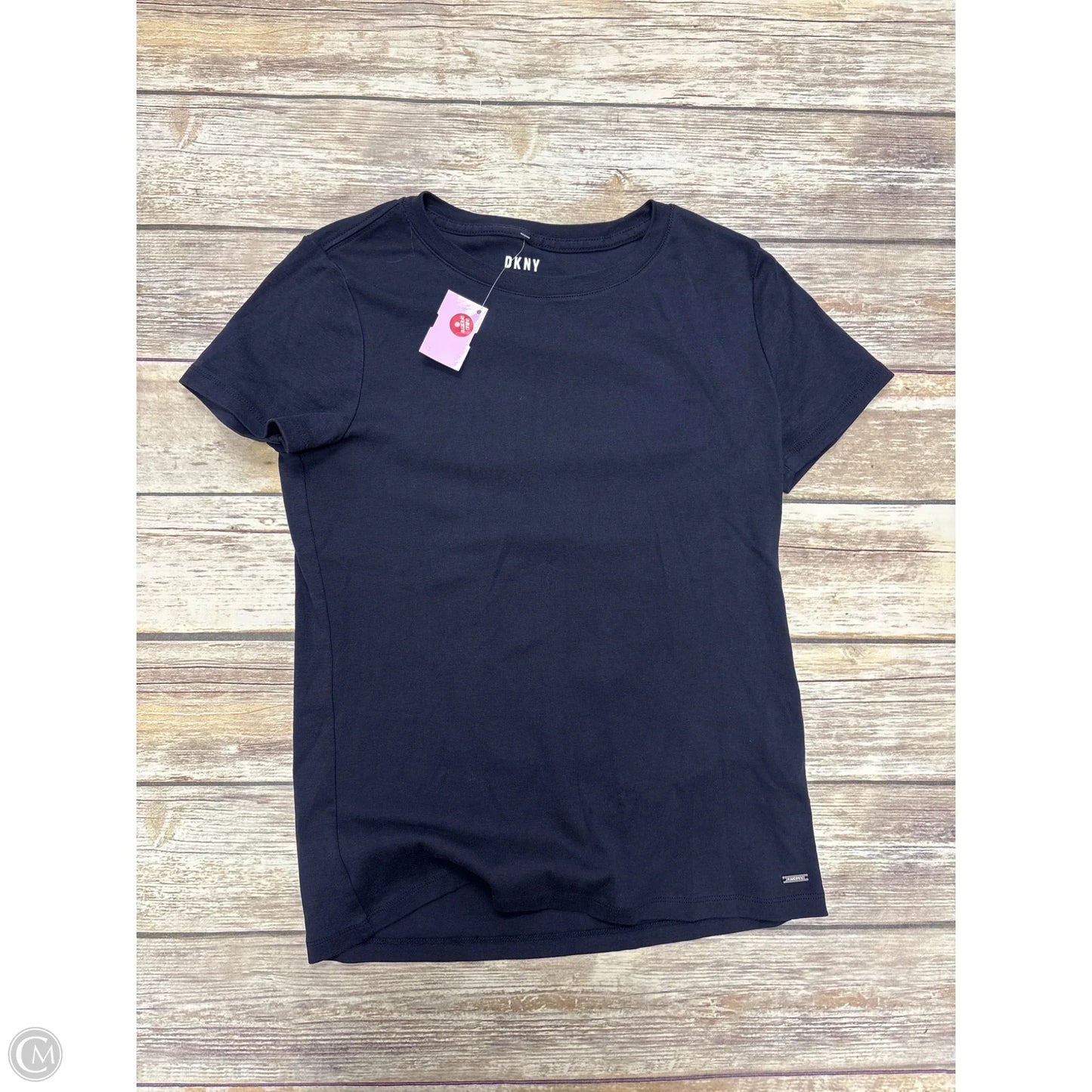 Top Short Sleeve Basic By Dkny In Blue, Size: M