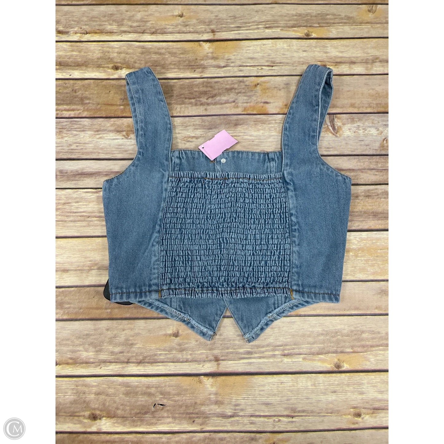 Top Sleeveless By Cmf In Blue, Size: S