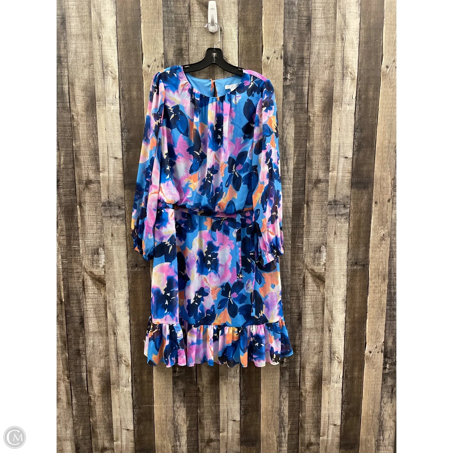 Dress Casual Maxi By London Times In Blue, Size: 14