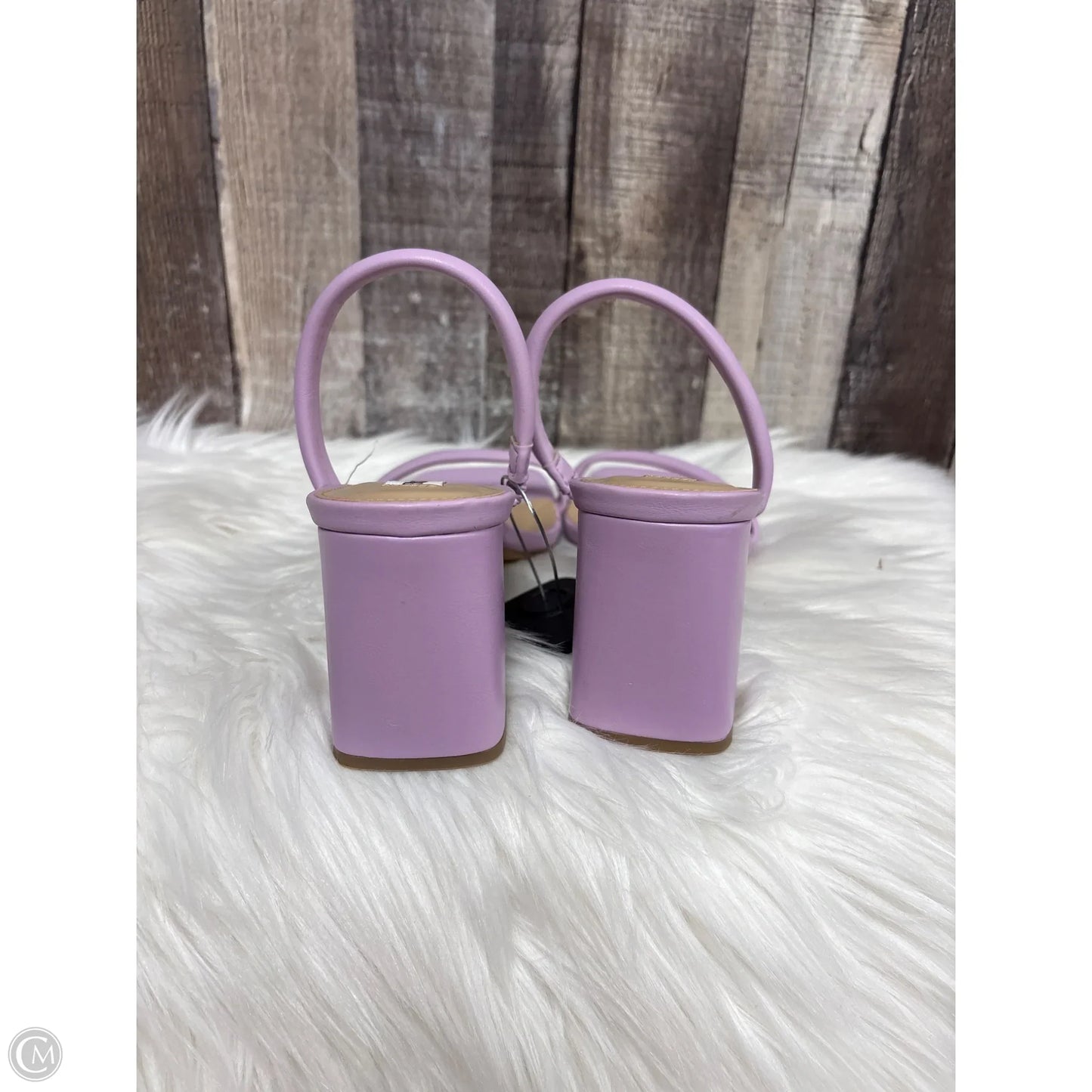 Sandals Heels Block By Steve Madden In Purple, Size: 7