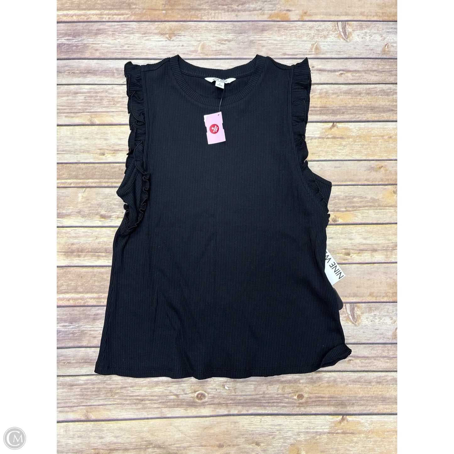 Top Sleeveless By Nine West In Black, Size: L