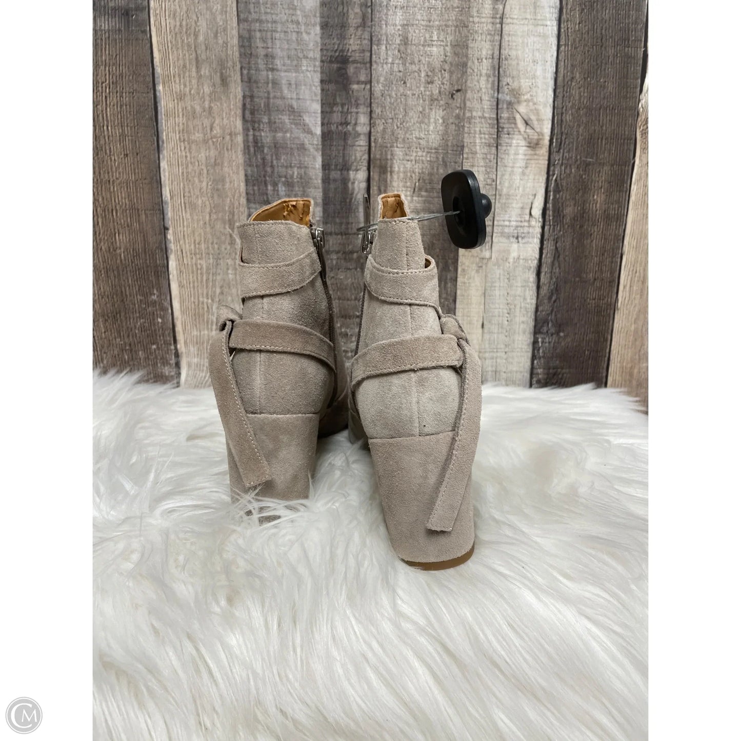 Boots Ankle Heels By Franco Sarto In Brown, Size: 7