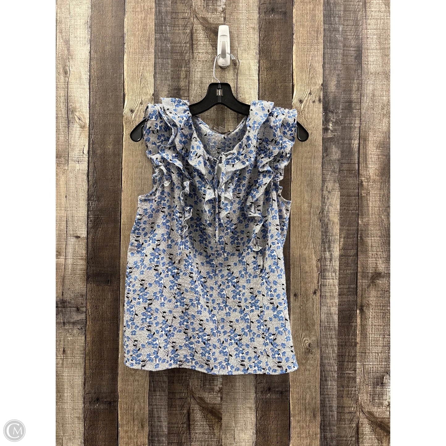 Top Short Sleeve By Loft In Blue, Size: M