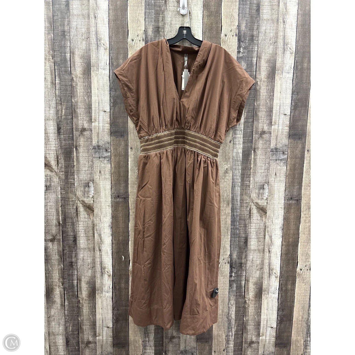 Dress Casual Maxi By Anthropologie In Brown, Size: 1x