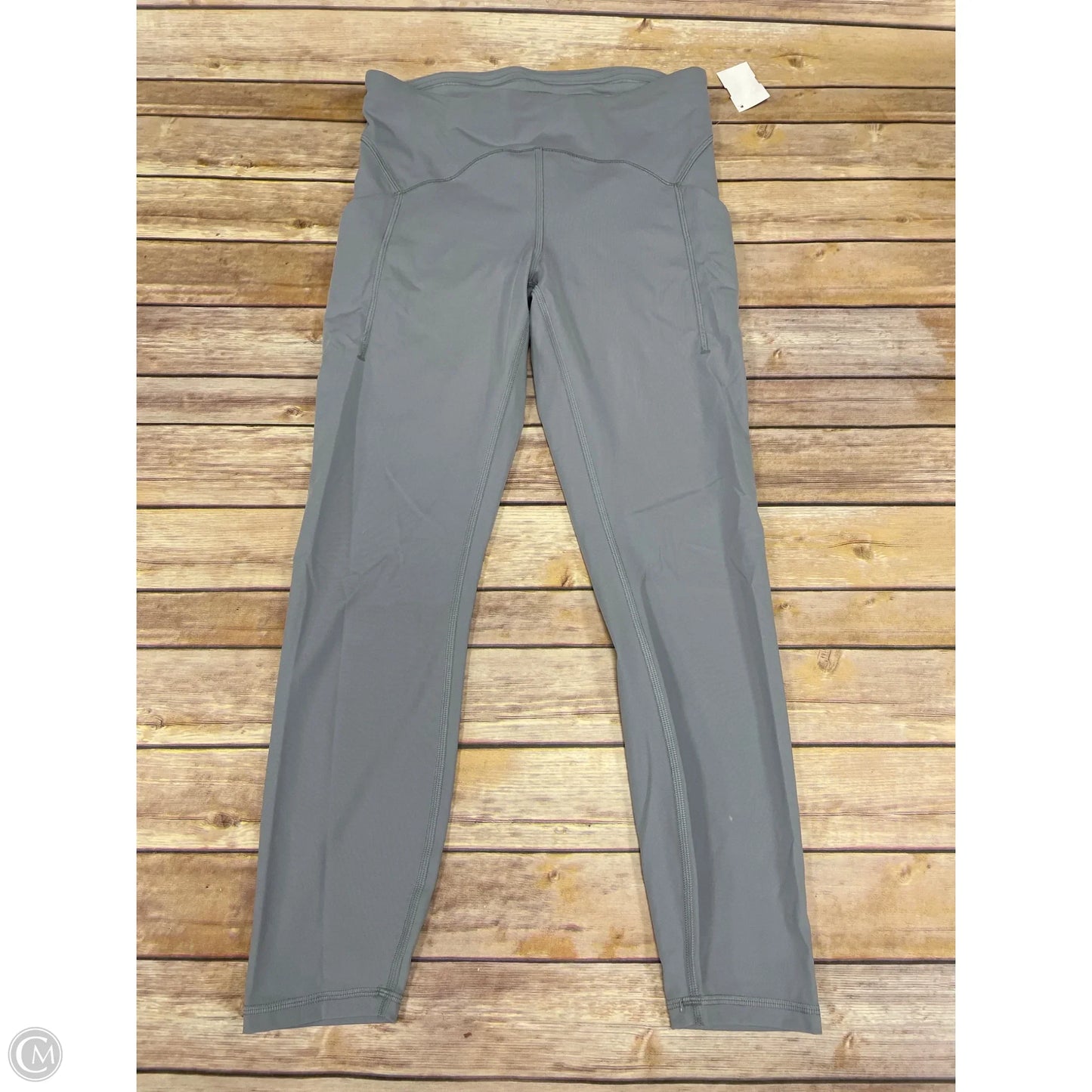 Athletic Leggings By Lululemon In Grey, Size: 10