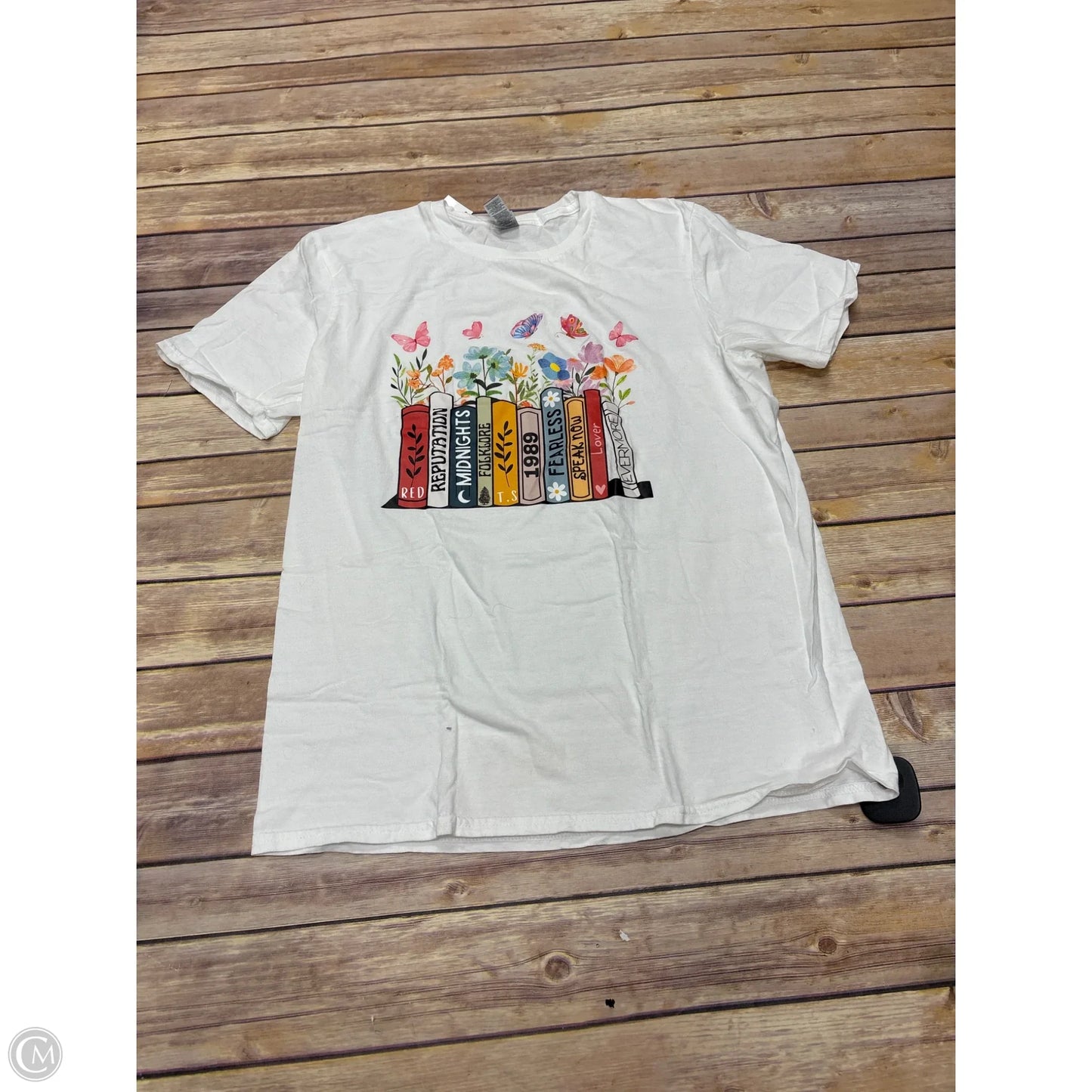 Top Short Sleeve By Cmf In White, Size: M