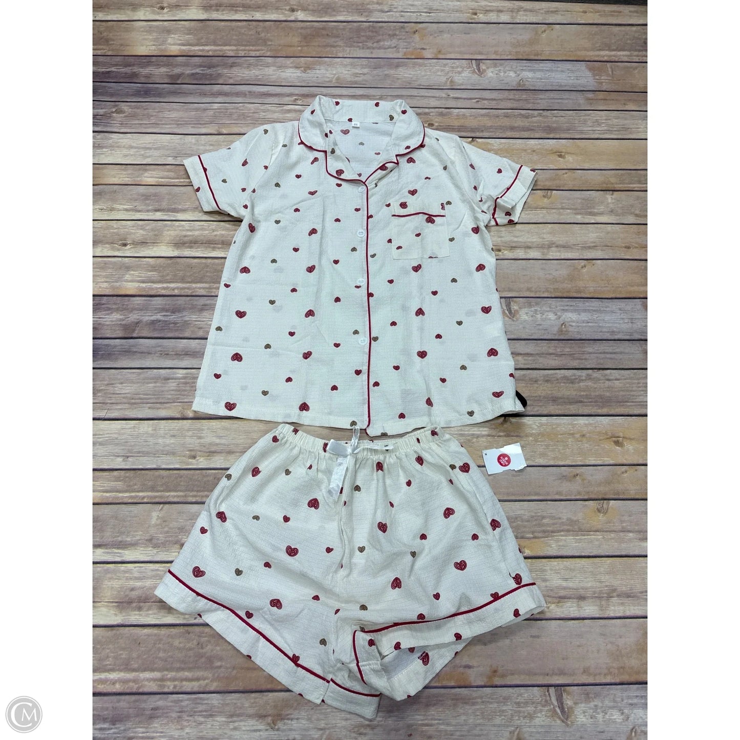 Pajamas 2pc By Cmf In Cream, Size: S
