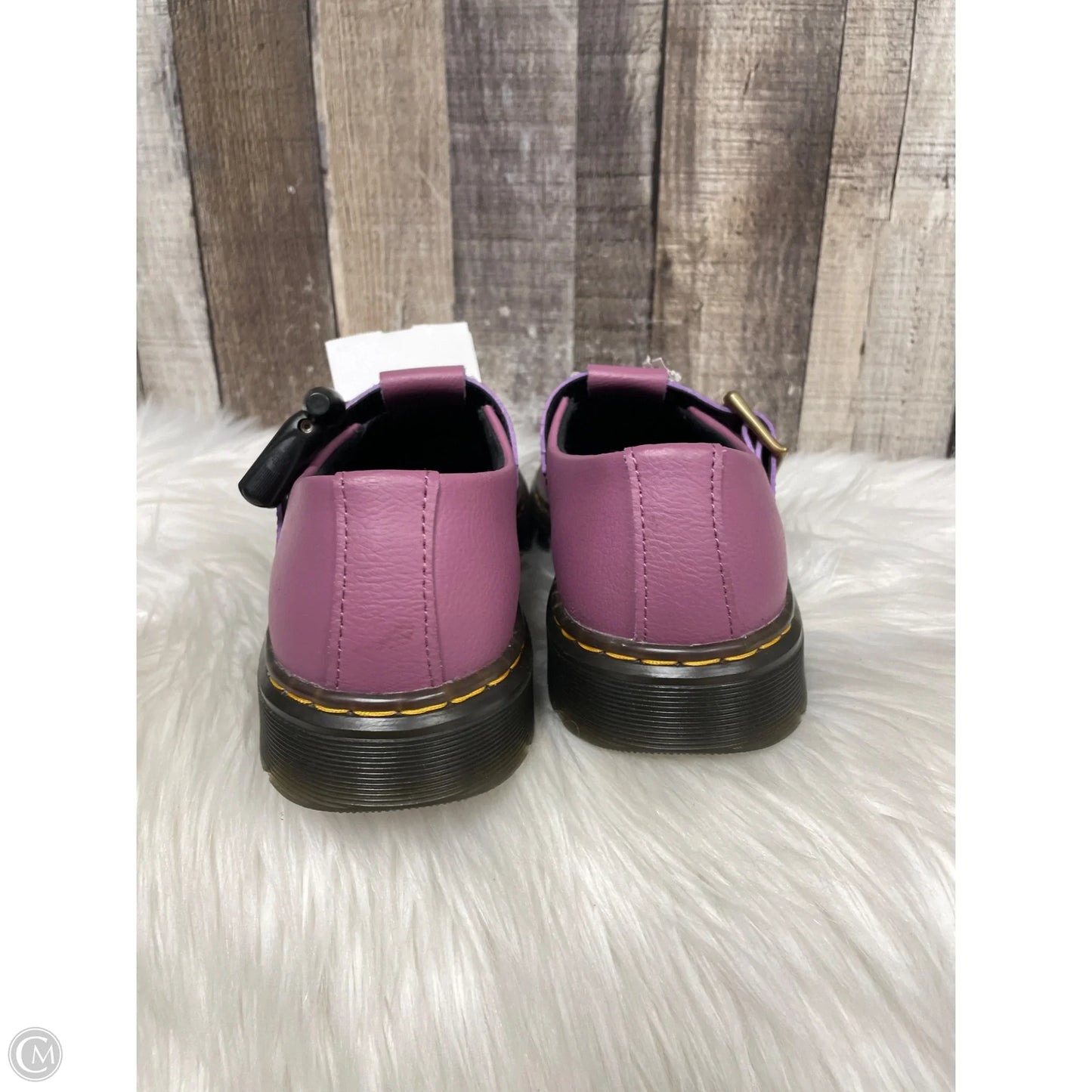 Shoes Flats By Dr Martens In Purple, Size: 8