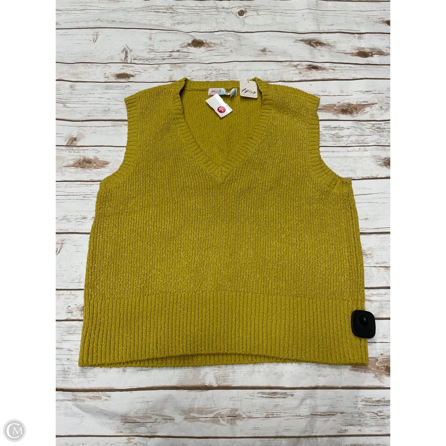 Vest Sweater By Free People In Yellow, Size: M
