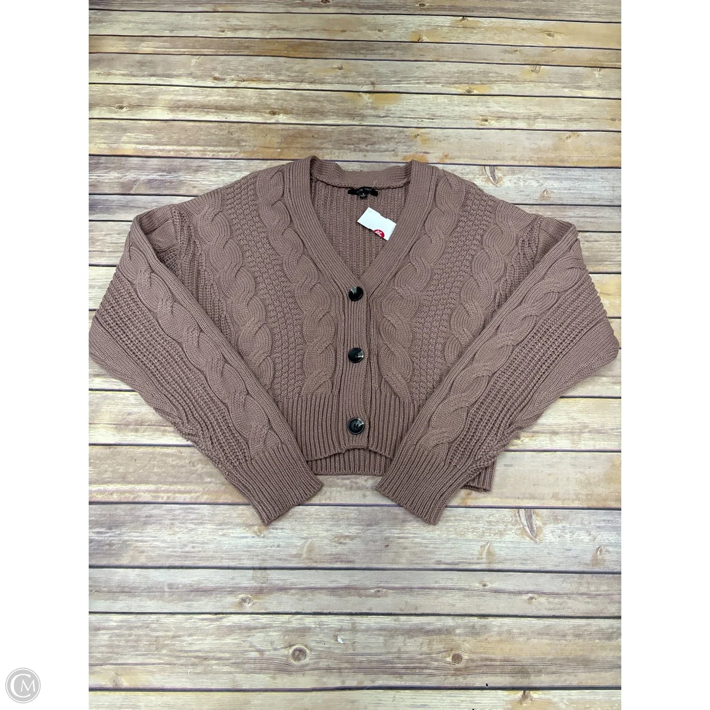 Sweater Cardigan By Love Tree In Pink, Size: S