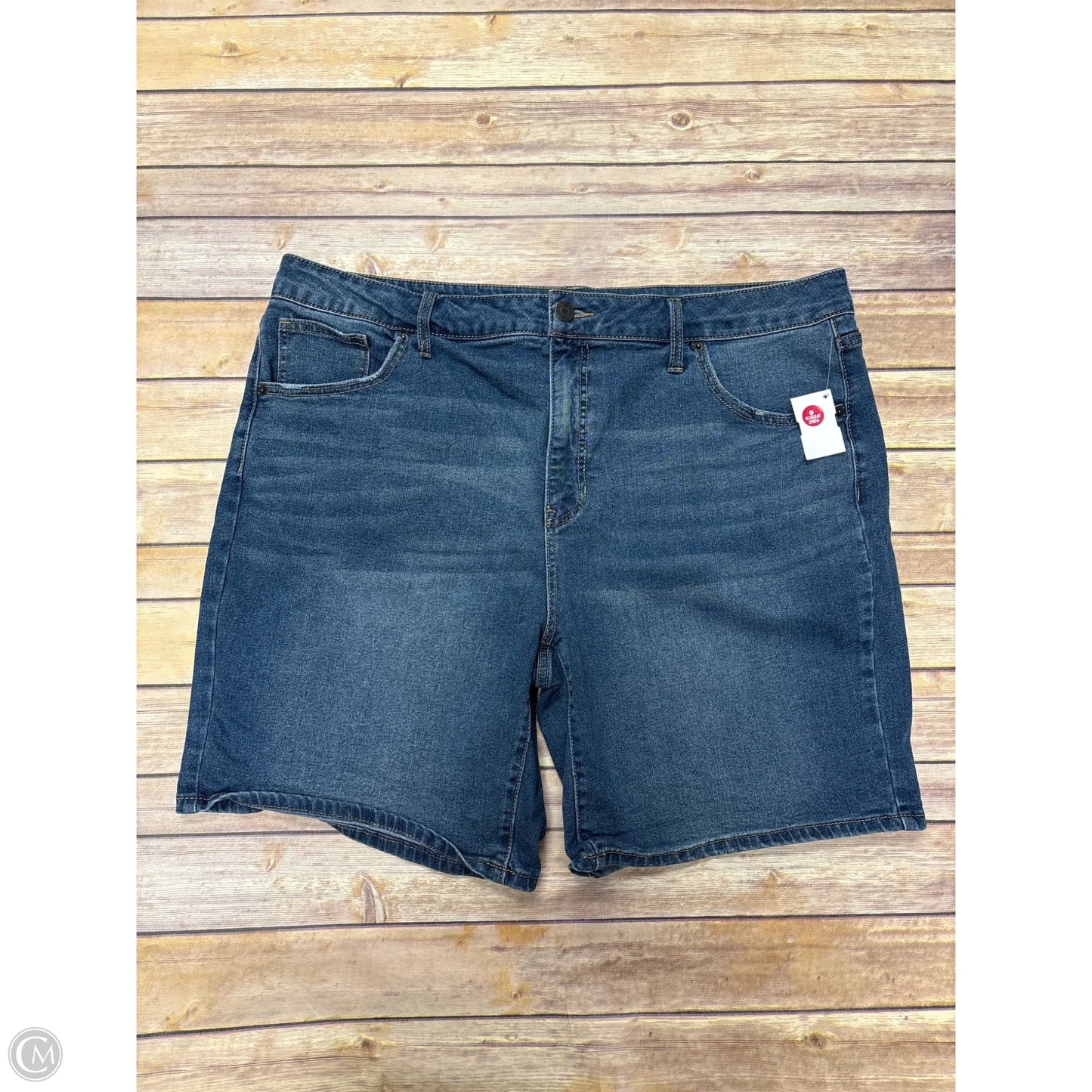 Shorts By Terra & Sky In Blue Denim, Size: 20