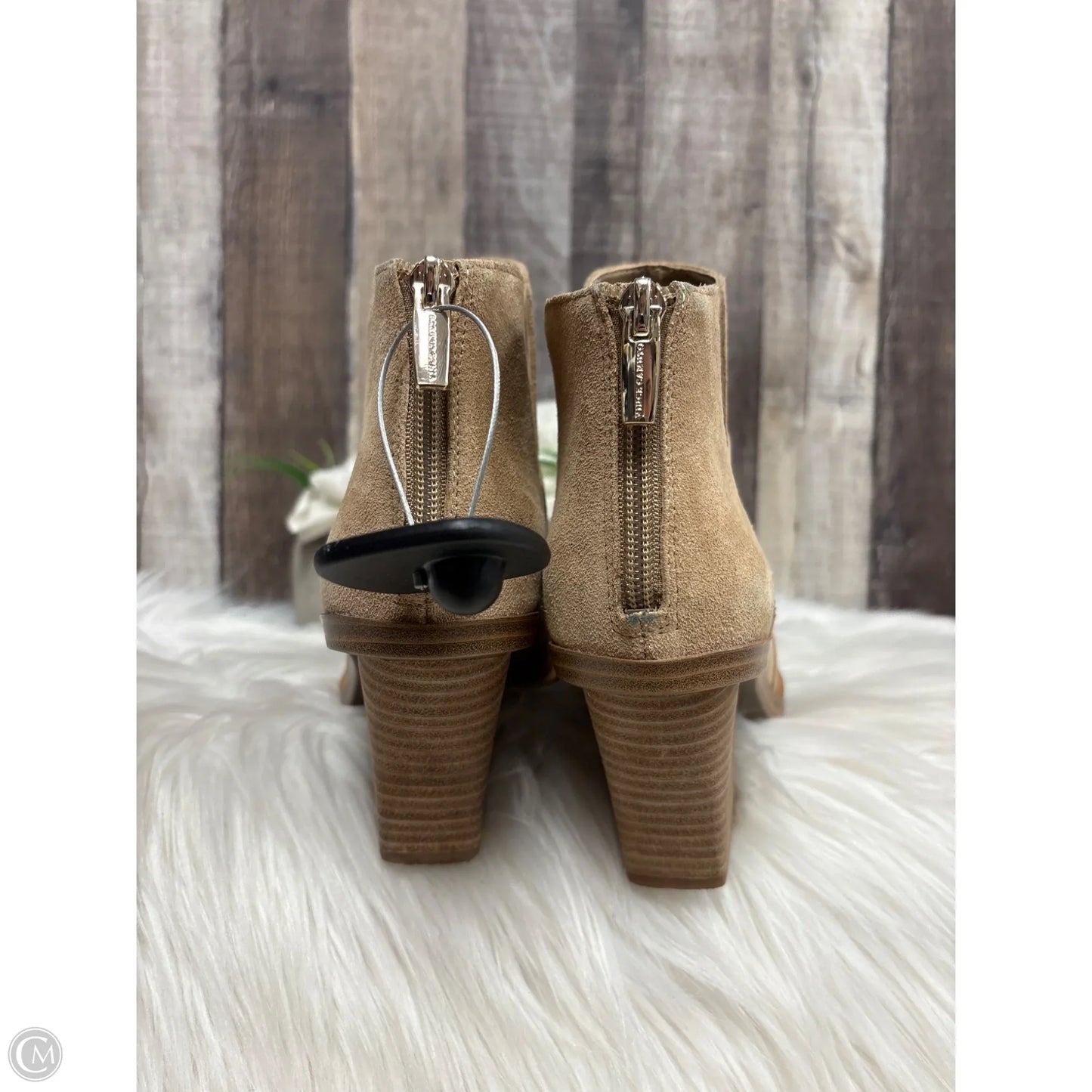 Boots Leather By Vince Camuto In Brown, Size: 8