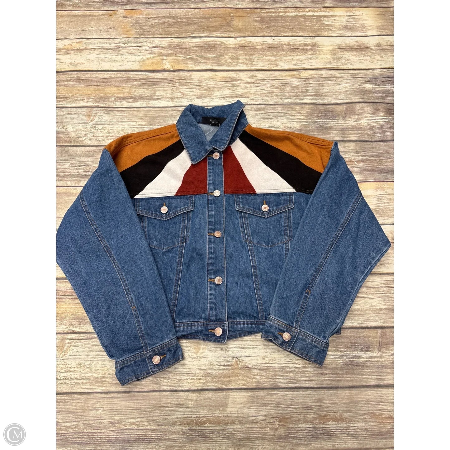 Jacket Denim By Forever 21 In Blue, Size: M