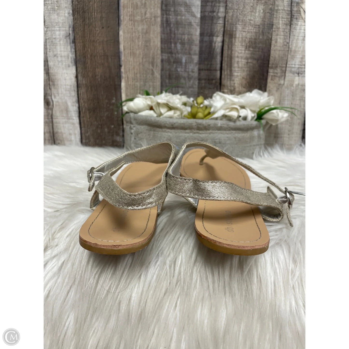 Sandals Flats By Cme In Grey, Size: 11
