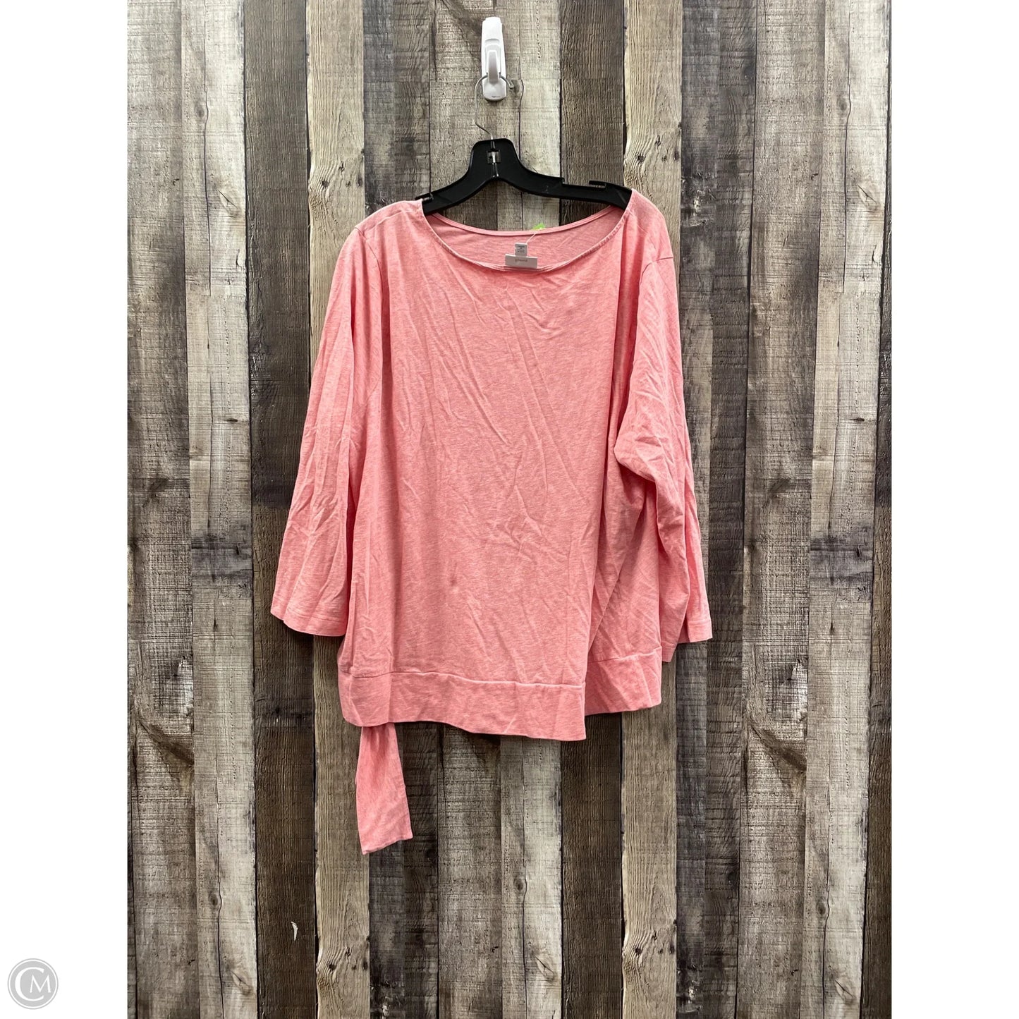 Top Long Sleeve By Pure Jill In Pink, Size: 3x