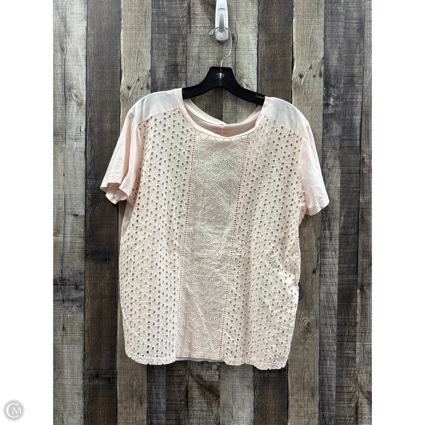 Top Short Sleeve By Joe Fresh In Orange, Size: L