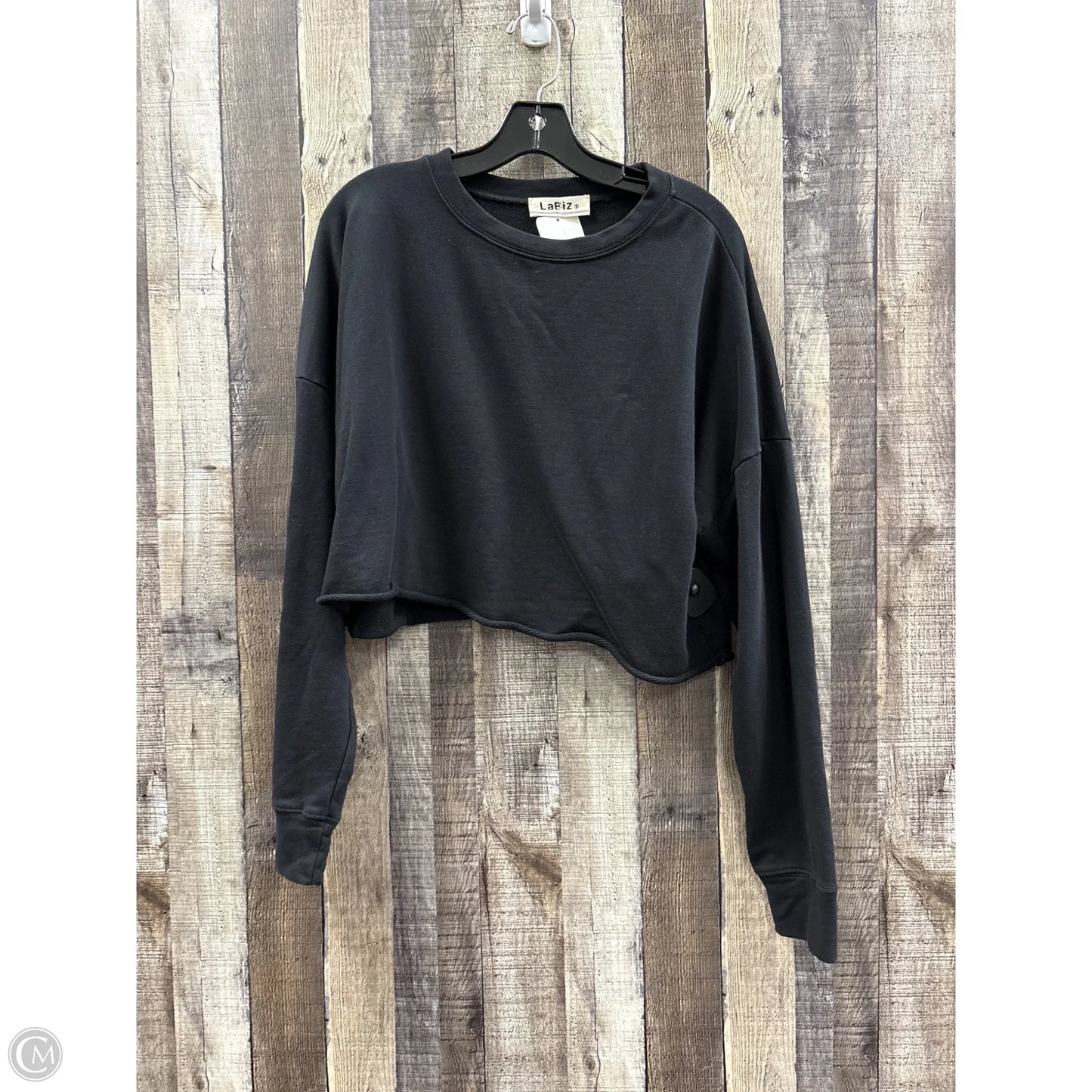 Sweatshirt Collar By Cme In Black, Size: S
