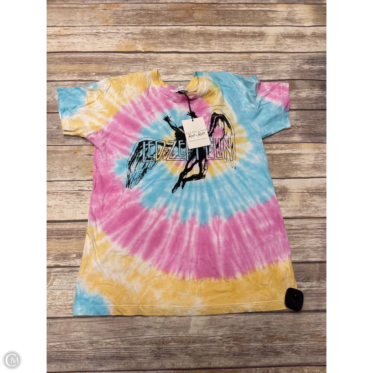 Top Short Sleeve By Daydreamer In Tie Dye Print, Size: L