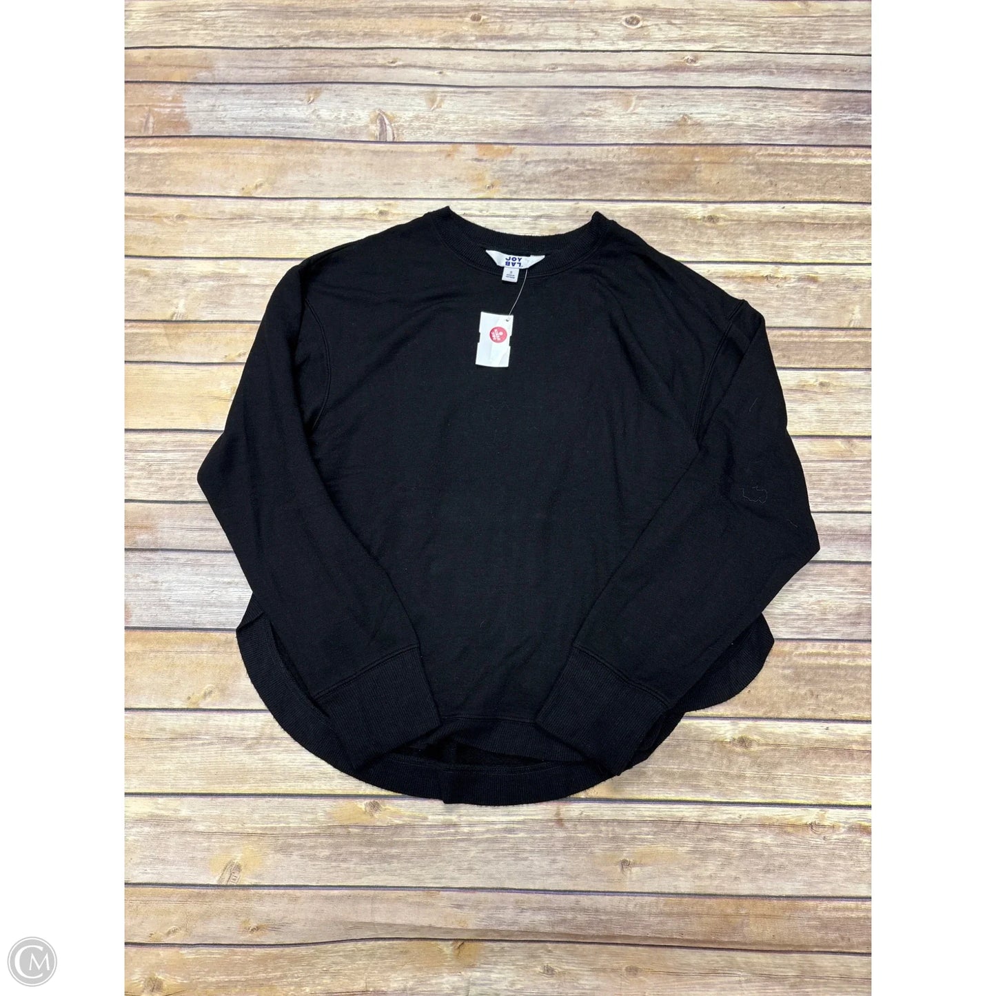 Athletic Top Long Sleeve Crewneck By Joy Lab In Black, Size: S