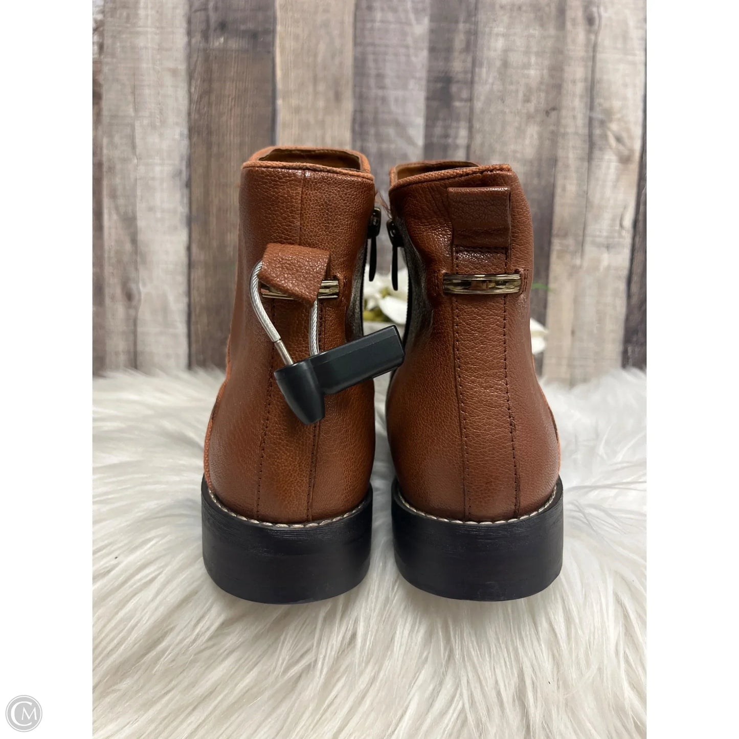 Boots Ankle Flats By Franco Sarto In Brown, Size: 11