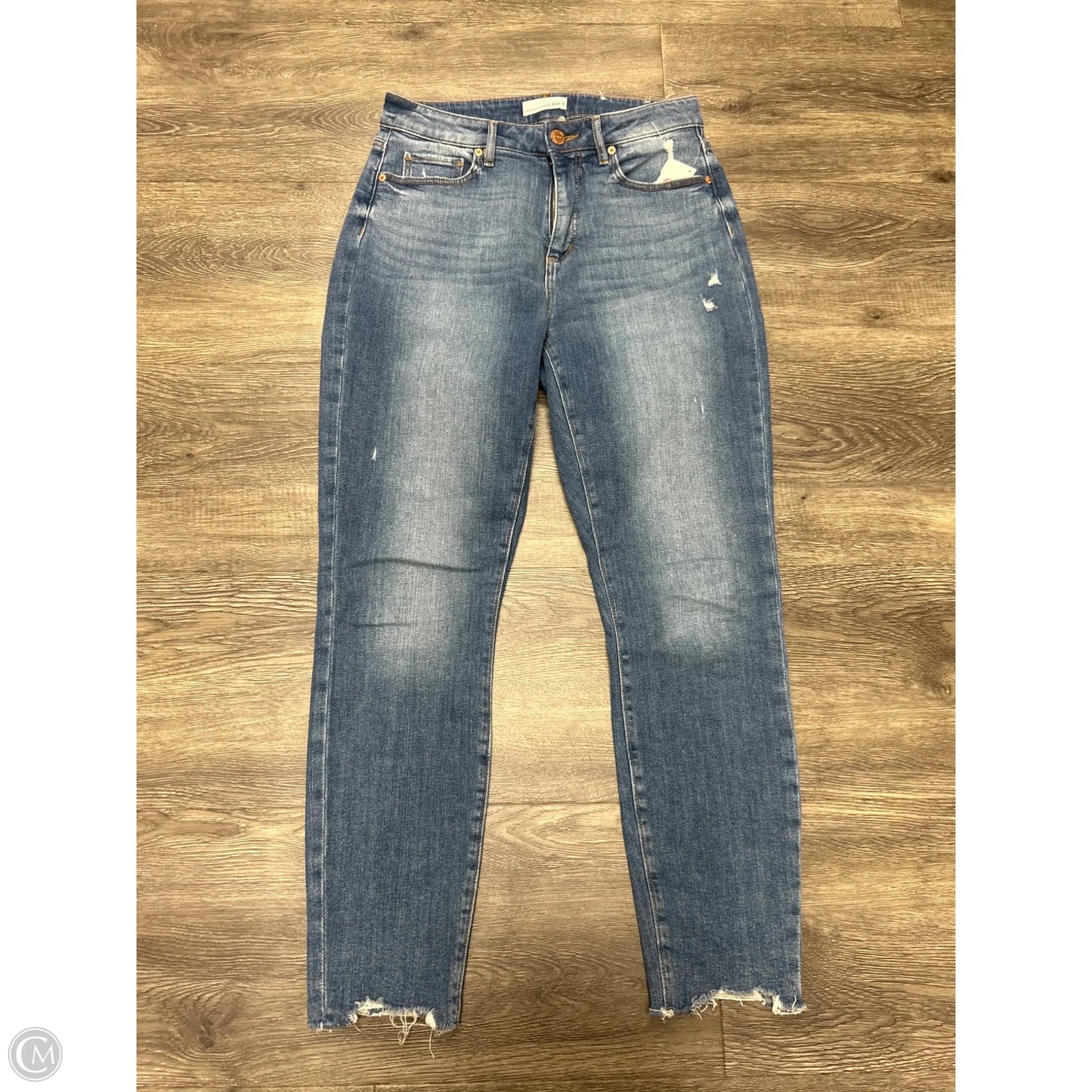 Jeans Skinny By Loft In Blue Denim, Size: 2